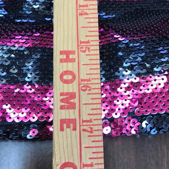 PINK Victoria’s Secret Sequined Pink Black… - Picture 9 of 11